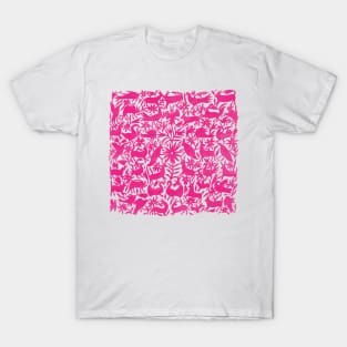 Pink Otomi Mexican Print T-Shirt